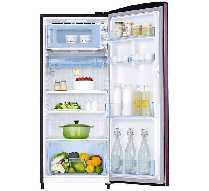 Samsung 215 L 4 Star Direct-Cool Single Door Refrigerator (RR22T372XCR/HL Camellia Purple)